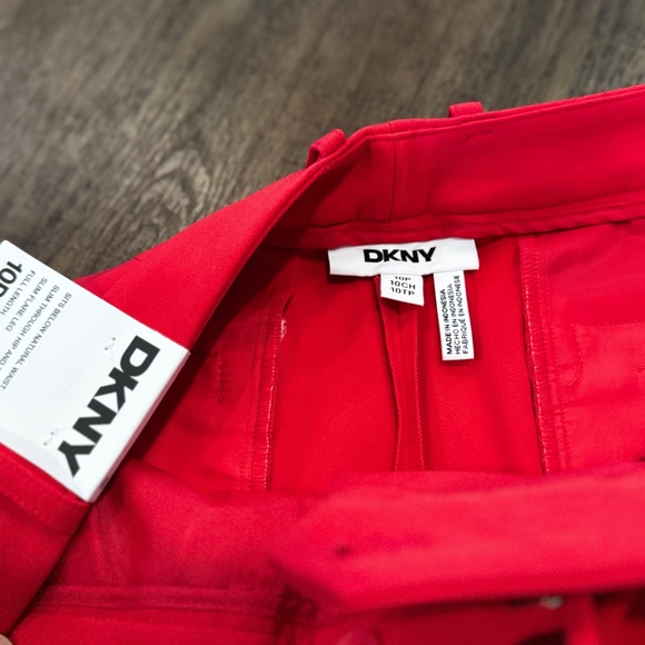 DKNY Slim Flare Dress Pants – Red – Full Length – Size 10P (NWT) - Picture 8 of 15